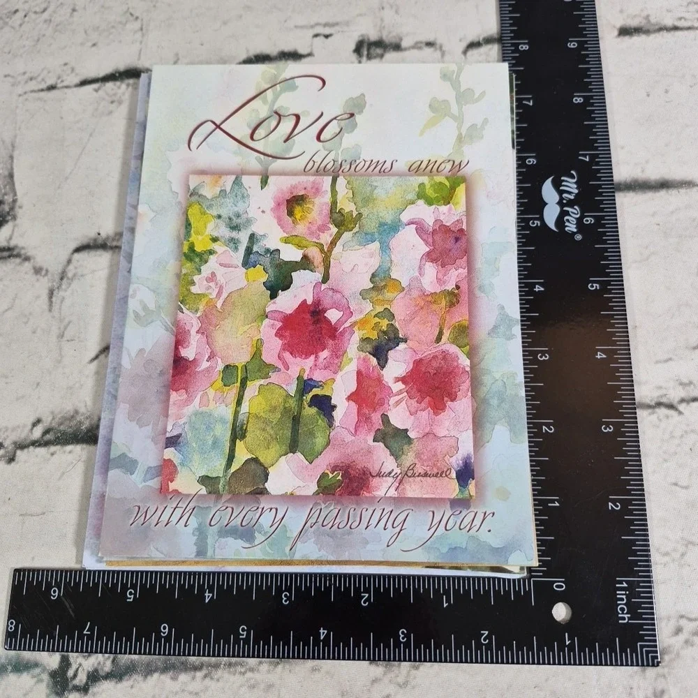 Leanin Tree Judy Buswell‎ Greeting Cards Water Color Floral Lot Assorted
